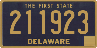 DE license plate 211923