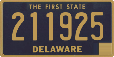 DE license plate 211925