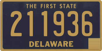 DE license plate 211936