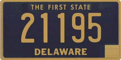 DE license plate 21195