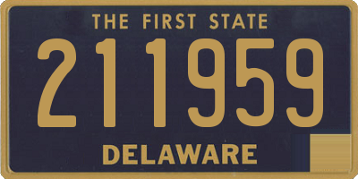 DE license plate 211959