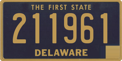 DE license plate 211961