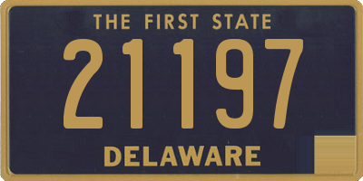 DE license plate 21197