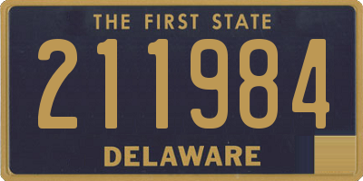 DE license plate 211984