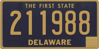 DE license plate 211988