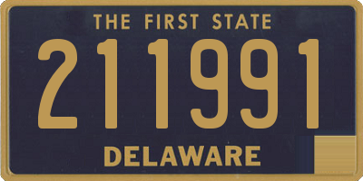 DE license plate 211991