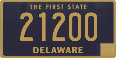 DE license plate 21200