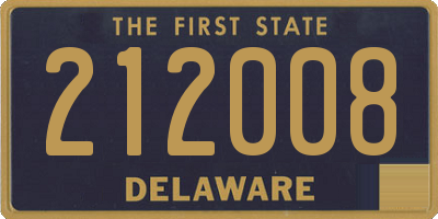 DE license plate 212008