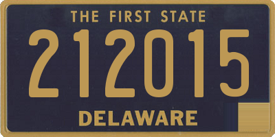 DE license plate 212015