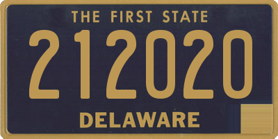 DE license plate 212020