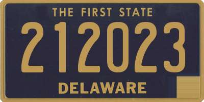 DE license plate 212023