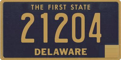 DE license plate 21204