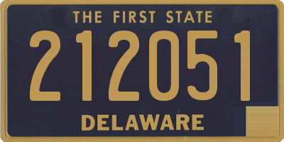 DE license plate 212051