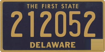 DE license plate 212052