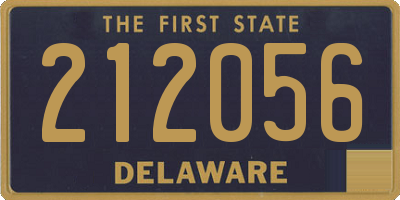 DE license plate 212056