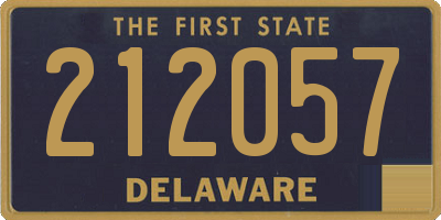 DE license plate 212057