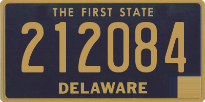 DE license plate 212084