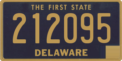 DE license plate 212095