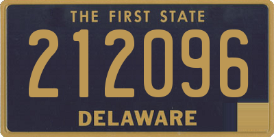 DE license plate 212096