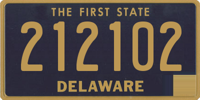 DE license plate 212102