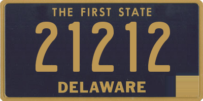 DE license plate 21212