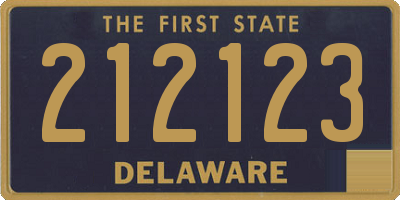 DE license plate 212123