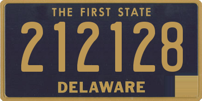 DE license plate 212128