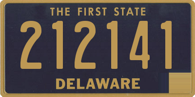 DE license plate 212141