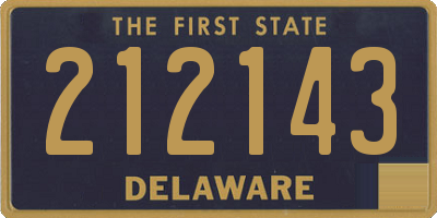 DE license plate 212143