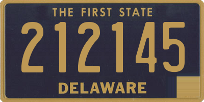 DE license plate 212145