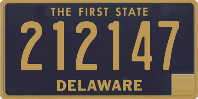 DE license plate 212147