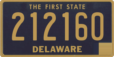 DE license plate 212160