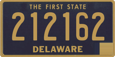 DE license plate 212162