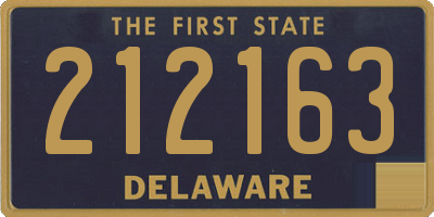 DE license plate 212163