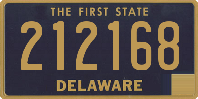 DE license plate 212168