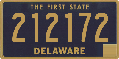 DE license plate 212172