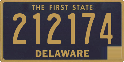 DE license plate 212174