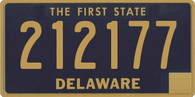 DE license plate 212177