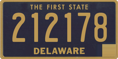 DE license plate 212178