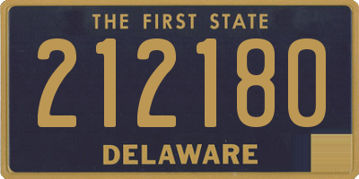 DE license plate 212180