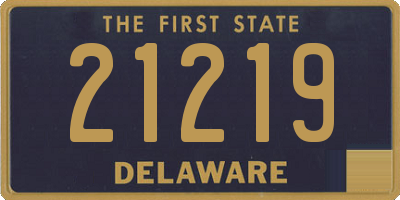 DE license plate 21219