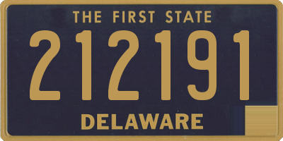 DE license plate 212191