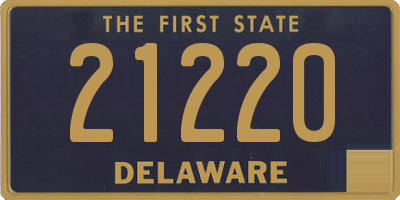 DE license plate 21220