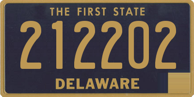 DE license plate 212202