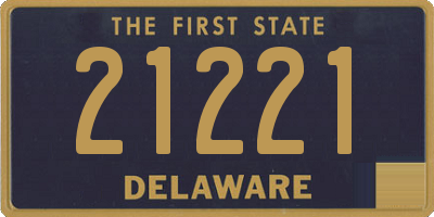 DE license plate 21221