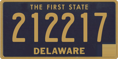 DE license plate 212217