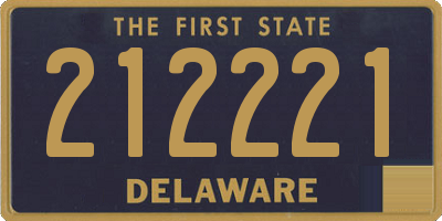 DE license plate 212221