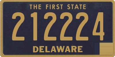 DE license plate 212224