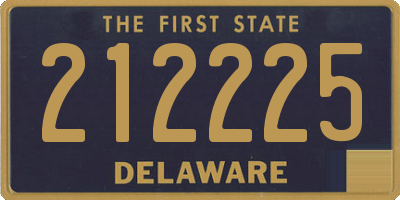 DE license plate 212225