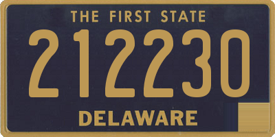 DE license plate 212230